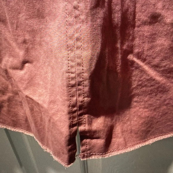 Westbound Womens Denim Jean Jacket Tattered Edges Metal Buttons Size L NWT - Picture 8 of 8